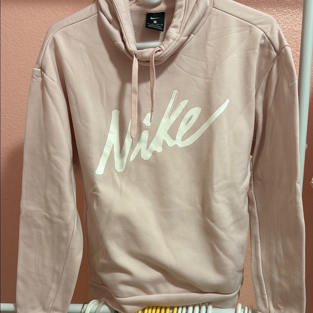 Nike FLEECE Pink Hoodie W/ Pockets (Sides)